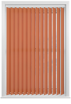 Trinity (Blackout), Deep Orange - Vertical Blind